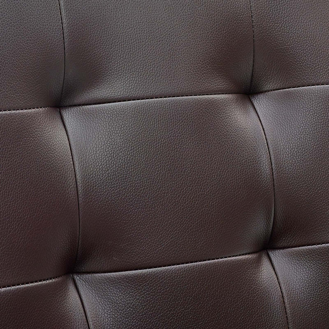Quartz Armless Mid Back Office Chair, Brown