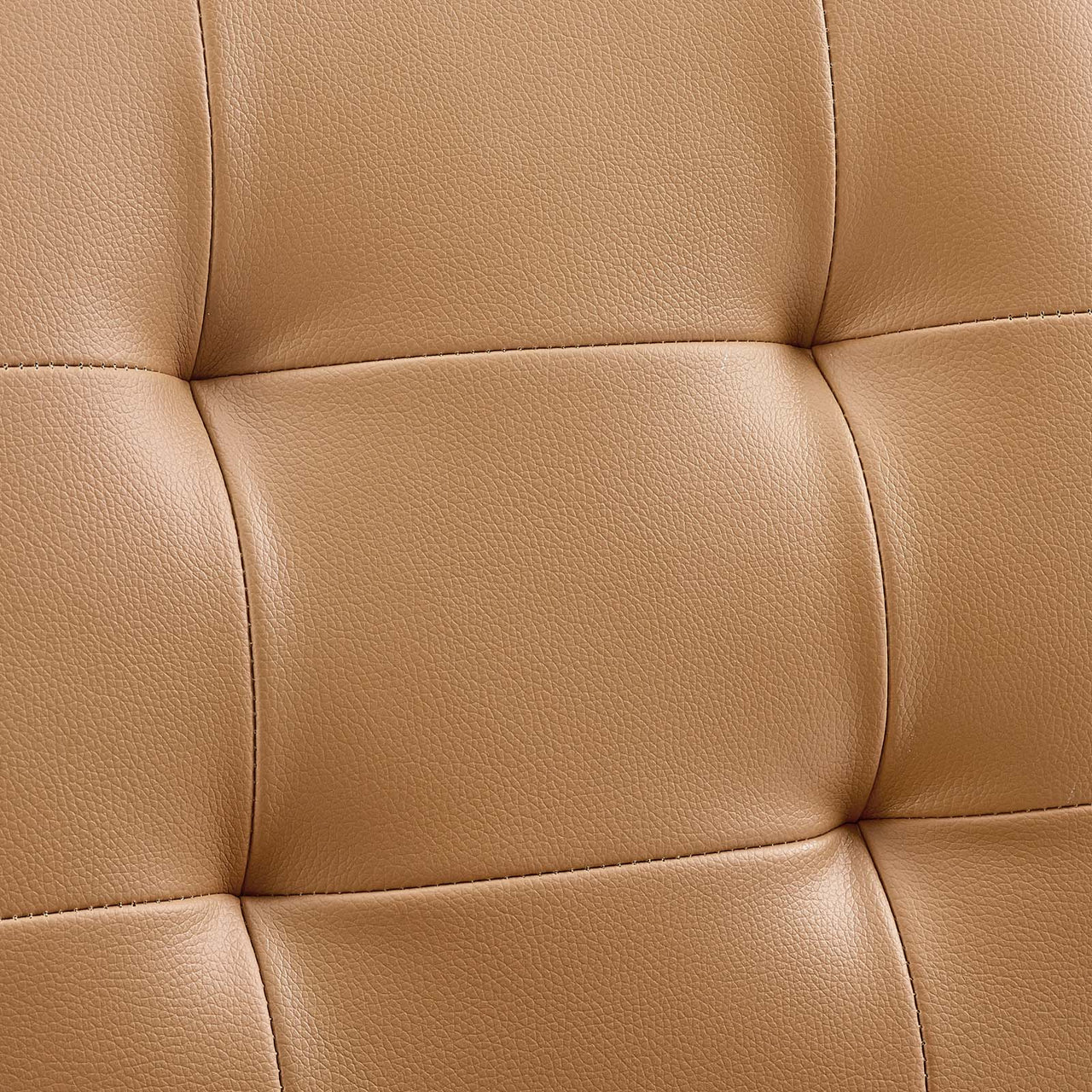 Prim Armless Mid Back Office Chair, Tan