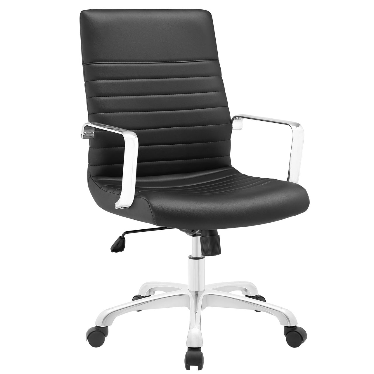 Refined Mid Back Office Chair, Black