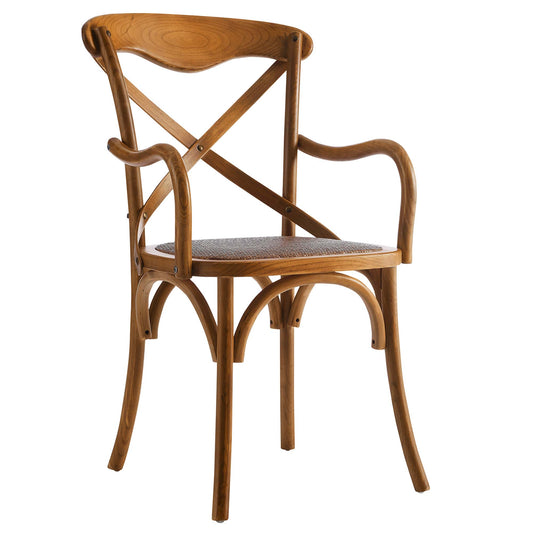 Countryside-Chic Dining Armchair, Walnut