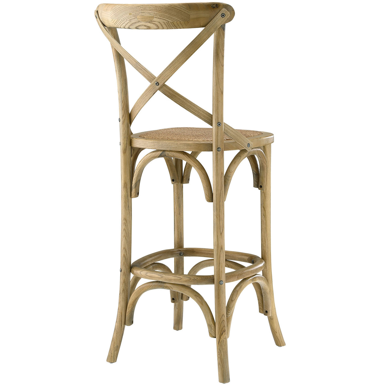 Gear Bar Stool, Natural Wood