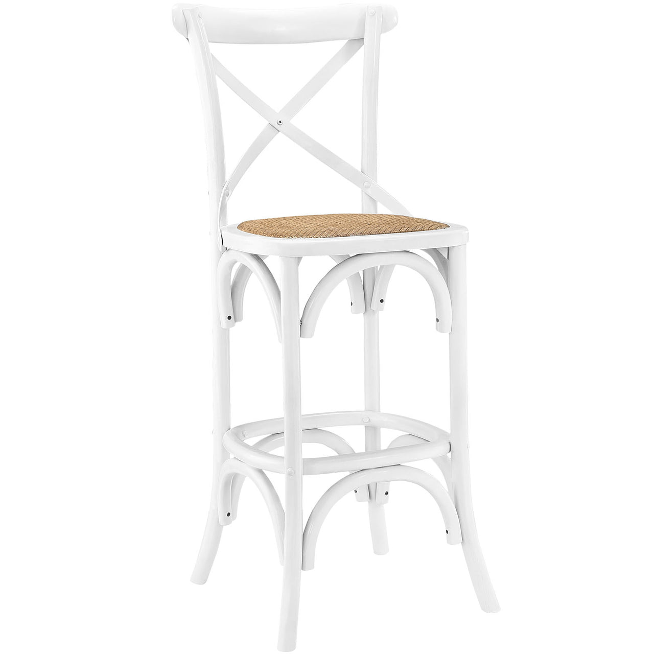 Gear Bar Stool, White