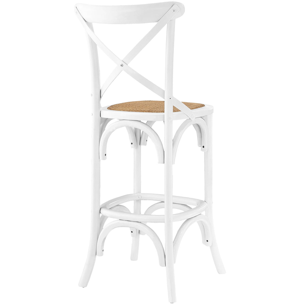 Gear Bar Stool, White