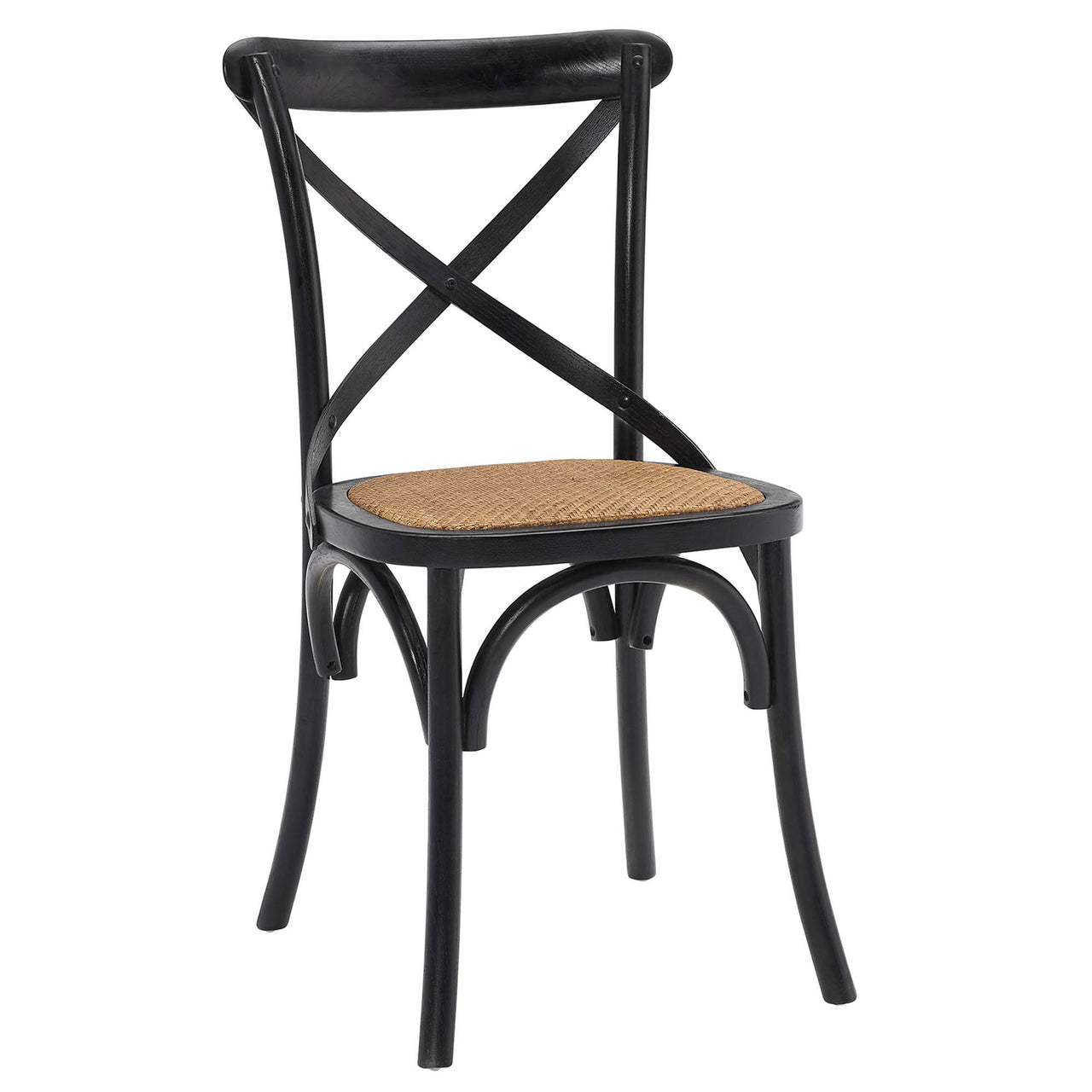 Countryside-Chic Dining Chair, Black