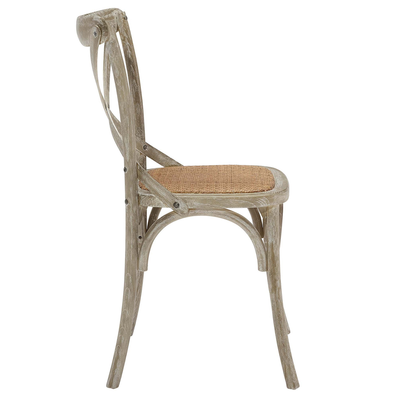 Countryside-Chic Dining Chair, Gray