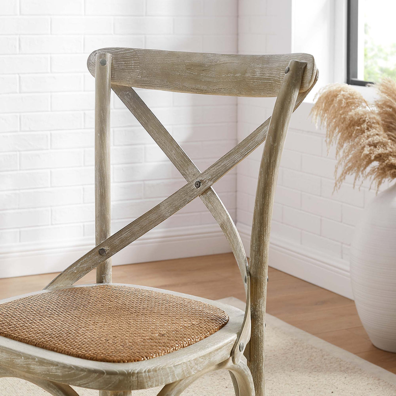 Countryside-Chic Dining Chair, Gray