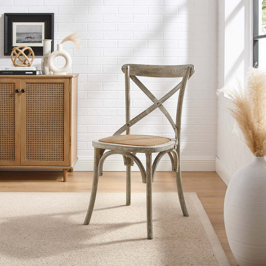 Countryside-Chic Dining Chair, Gray