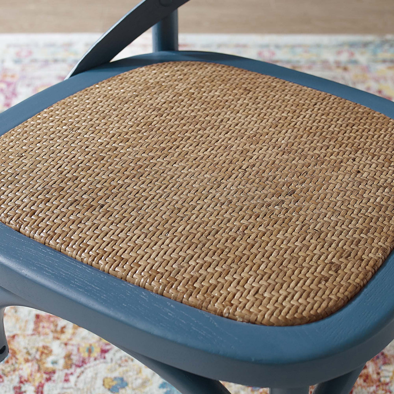 Countryside-Chic Dining Chair, Blue