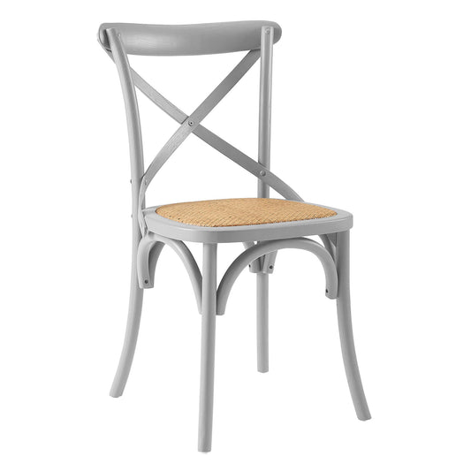 Countryside-Chic Dining Chair, Light Gray