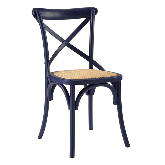 Countryside-Chic Dining Chair, Dark Blue