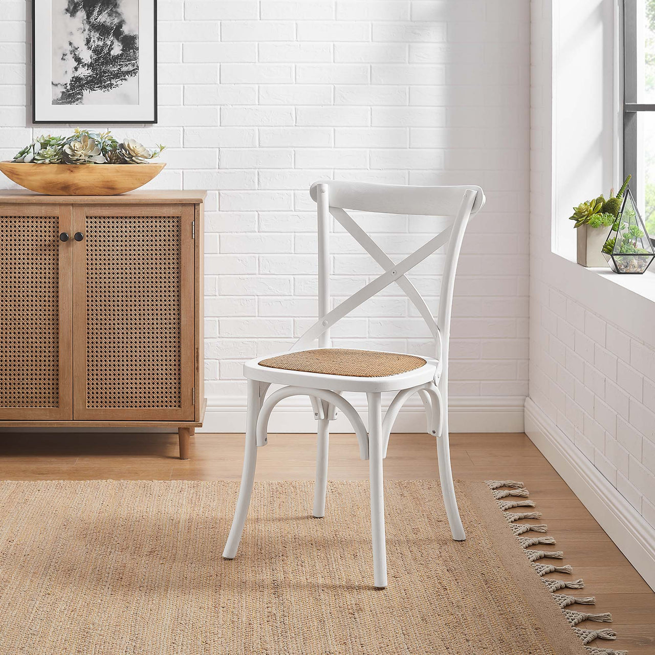 Countryside-Chic Dining Chair, White