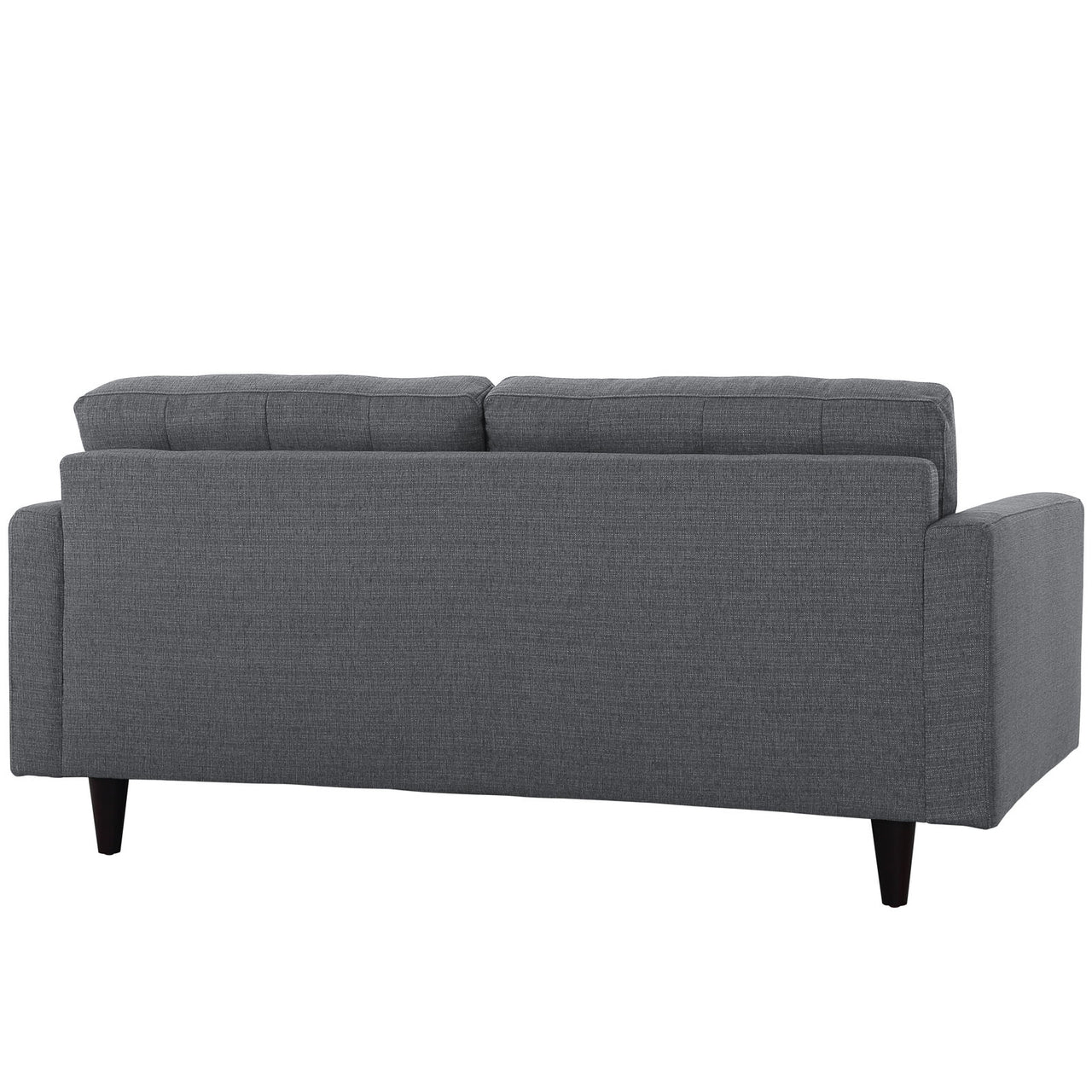 Dynasty Textured Fabric Loveseat, Gray