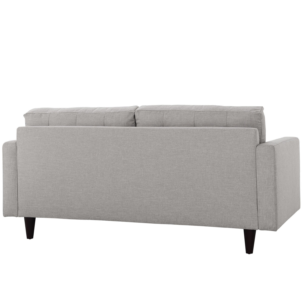 Dynasty Textured Fabric Loveseat, Light Gray