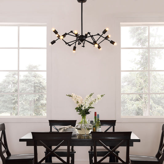 Exoskeletal Ceiling Fixture, Black