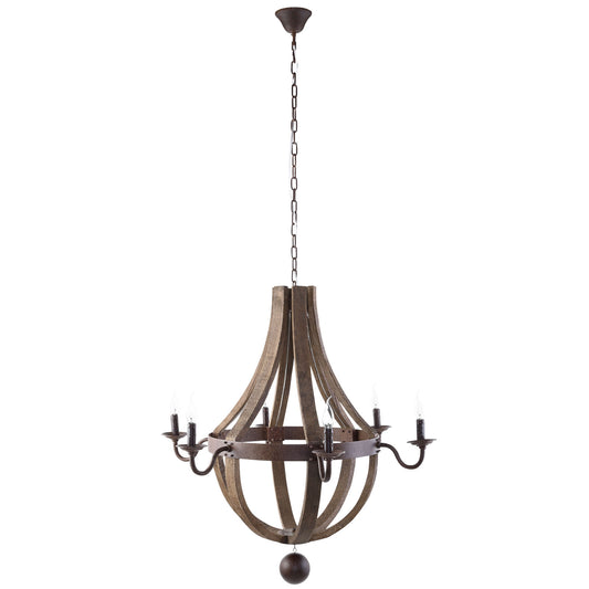 Ballista Chandelier, Antique Brass