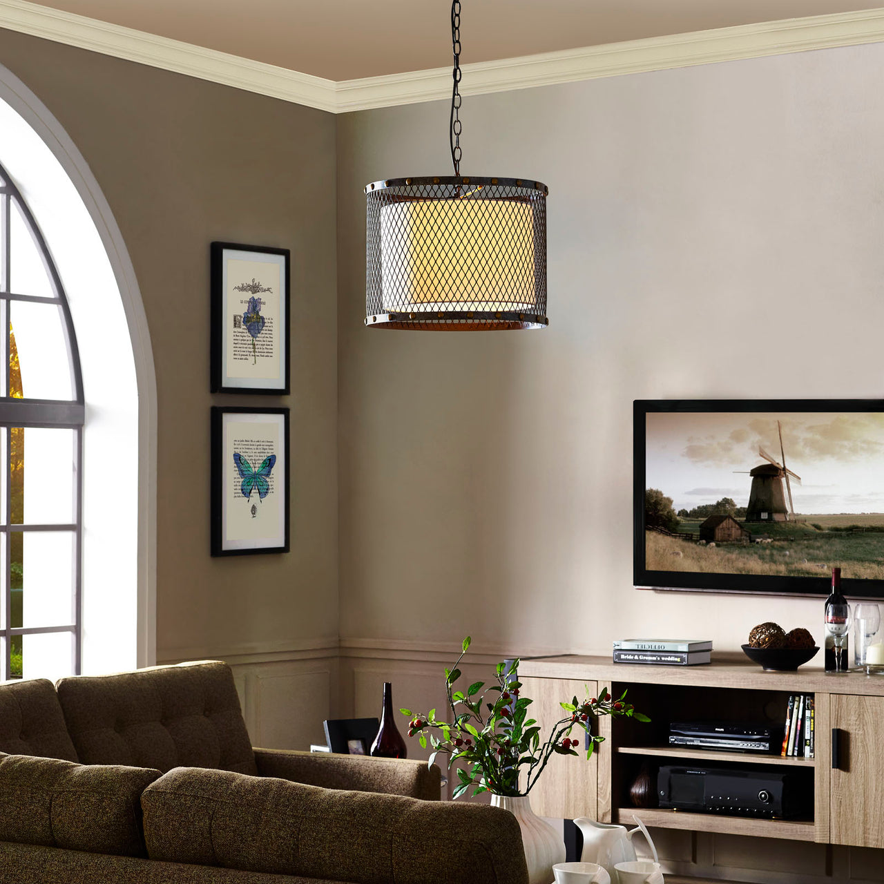 Prosperity Chandelier, Antique Silver