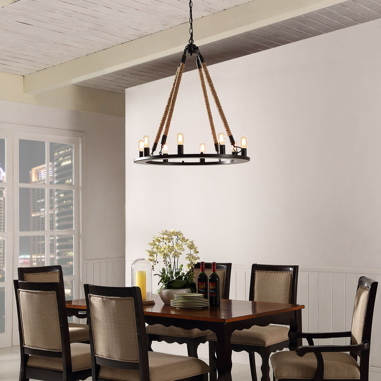 Encircle Chandelier, Black