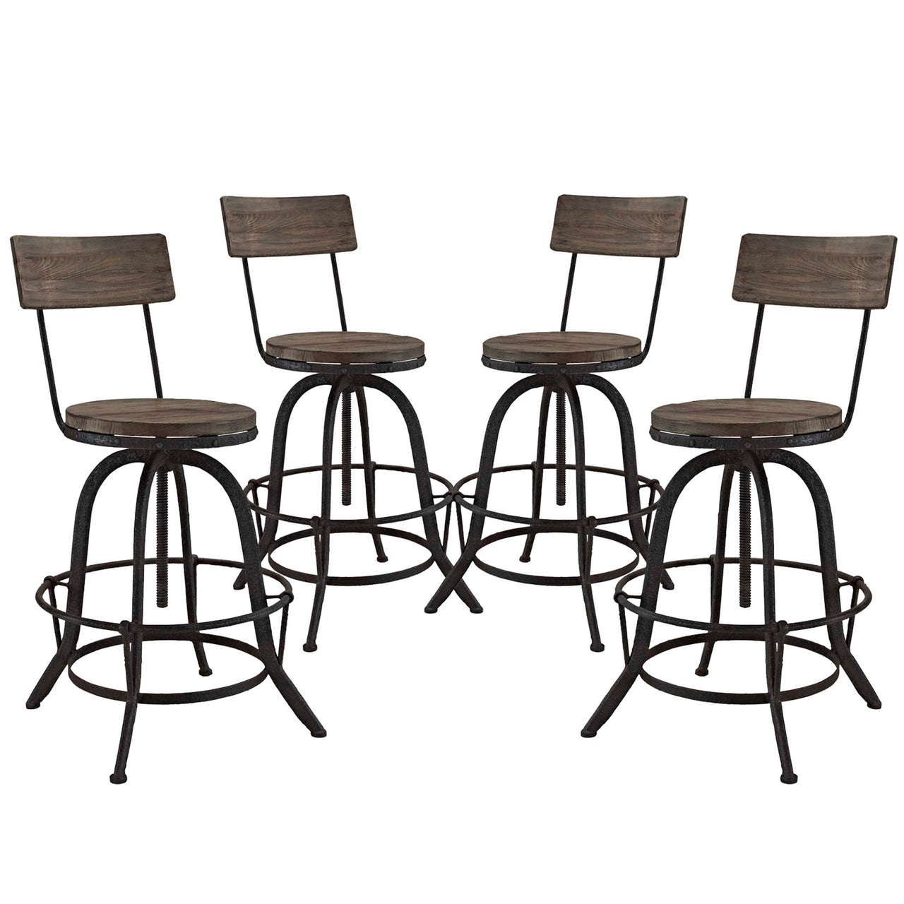 Embark Bar Stool Set of 4, Brown
