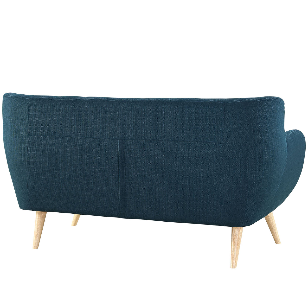Remark Upholstered Fabric Loveseat, Azure