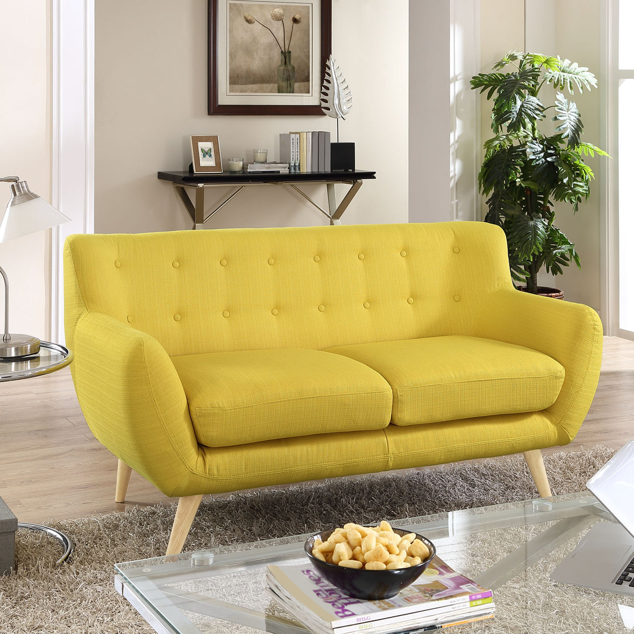 Engage Fabric Loveseat, Sunny
