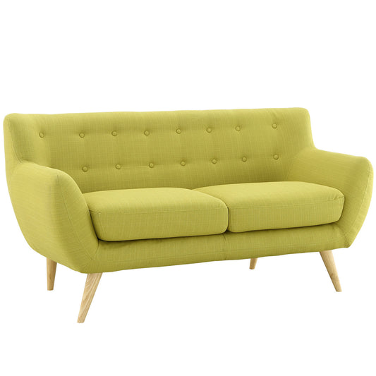 Engage Fabric Loveseat, Chartreuse