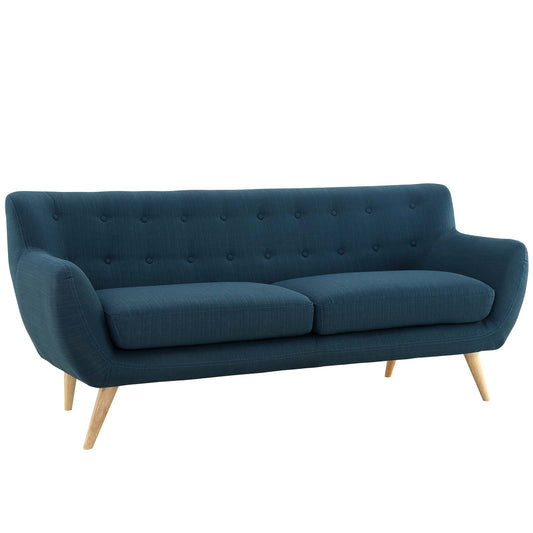 Engage Fabric Sofa, Azure