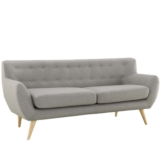 Engage Fabric Sofa, Light Gray
