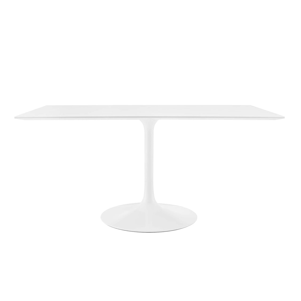 Ensemble Rectangular Wood Dining Table, Medium, White