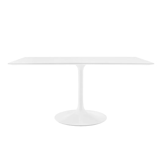 Ensemble Rectangular Wood Dining Table, Medium, White