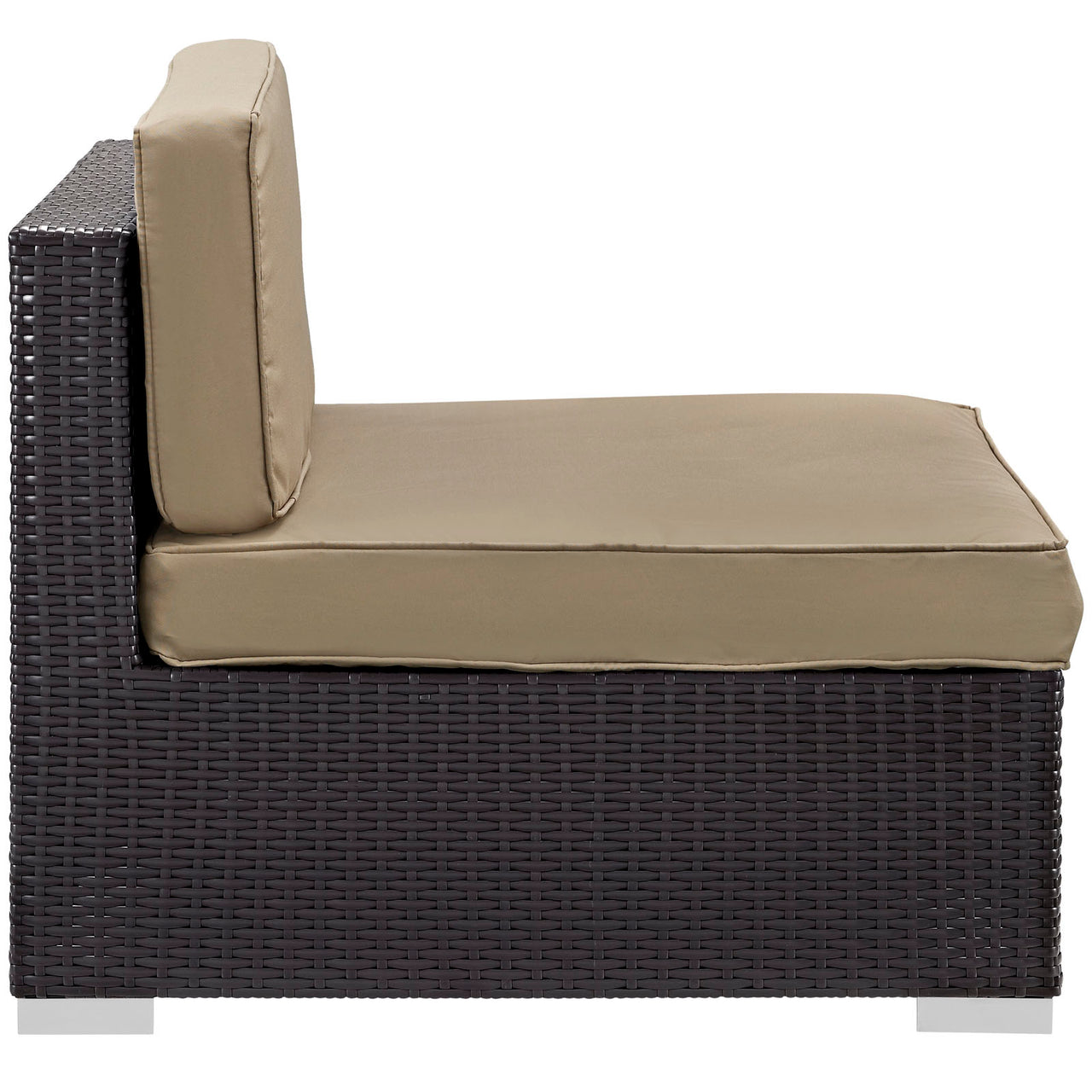 Commune Corner and Middle Alfresco Chair Set | Outdoor Modular Sectional Components, Espresso & Mocha