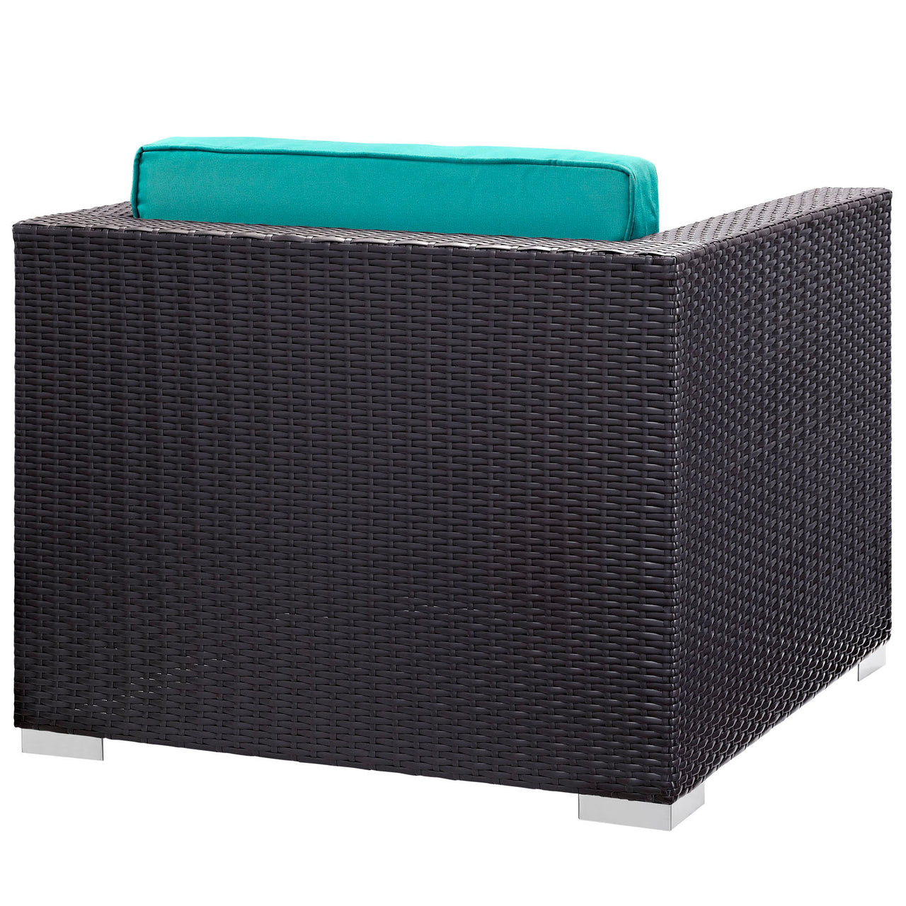 Commune Alfresco Armchair, Espresso & Turquoise