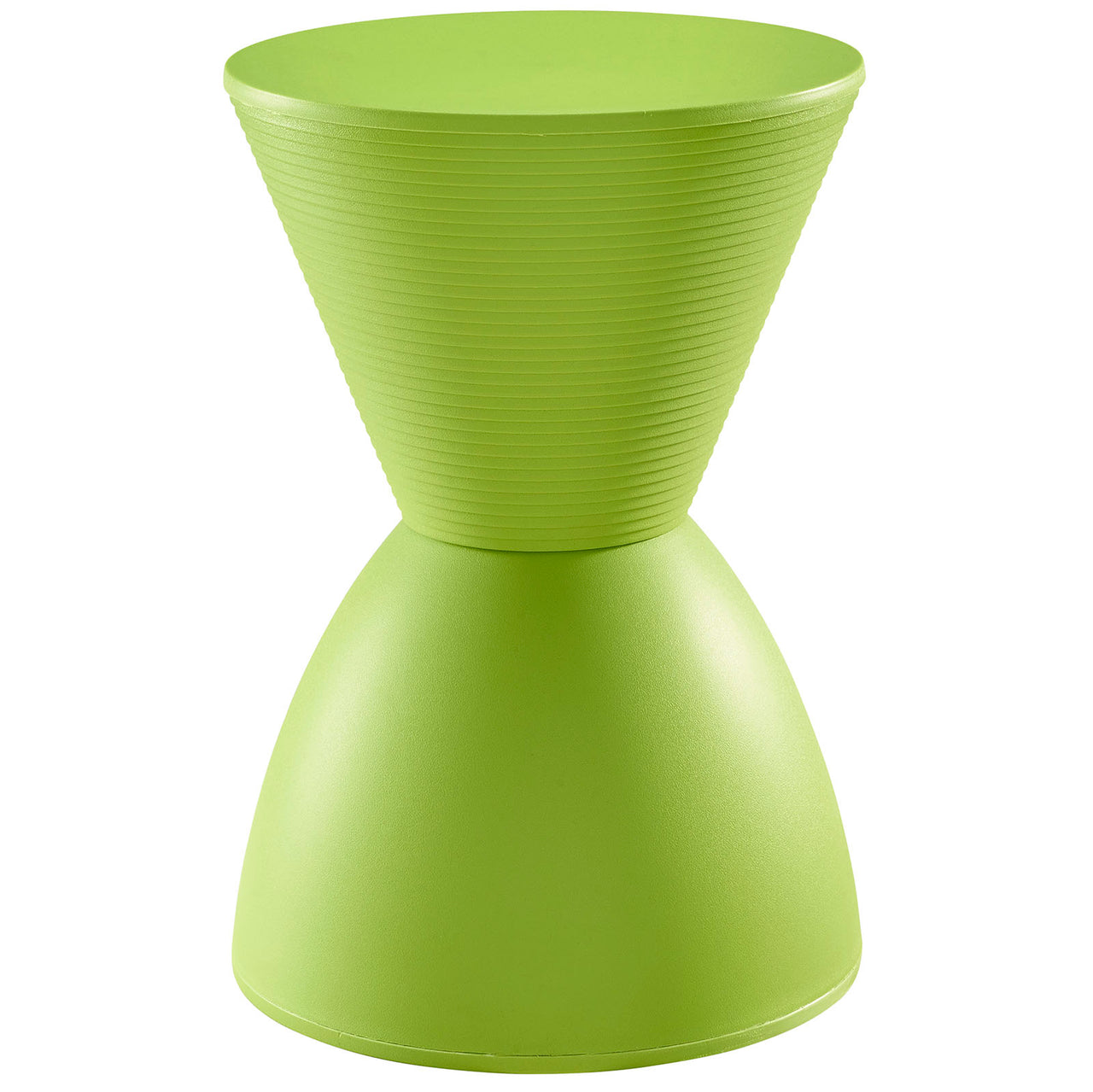 Perpetual Indoor | Outdoor Backless Stool | Side Table, Green