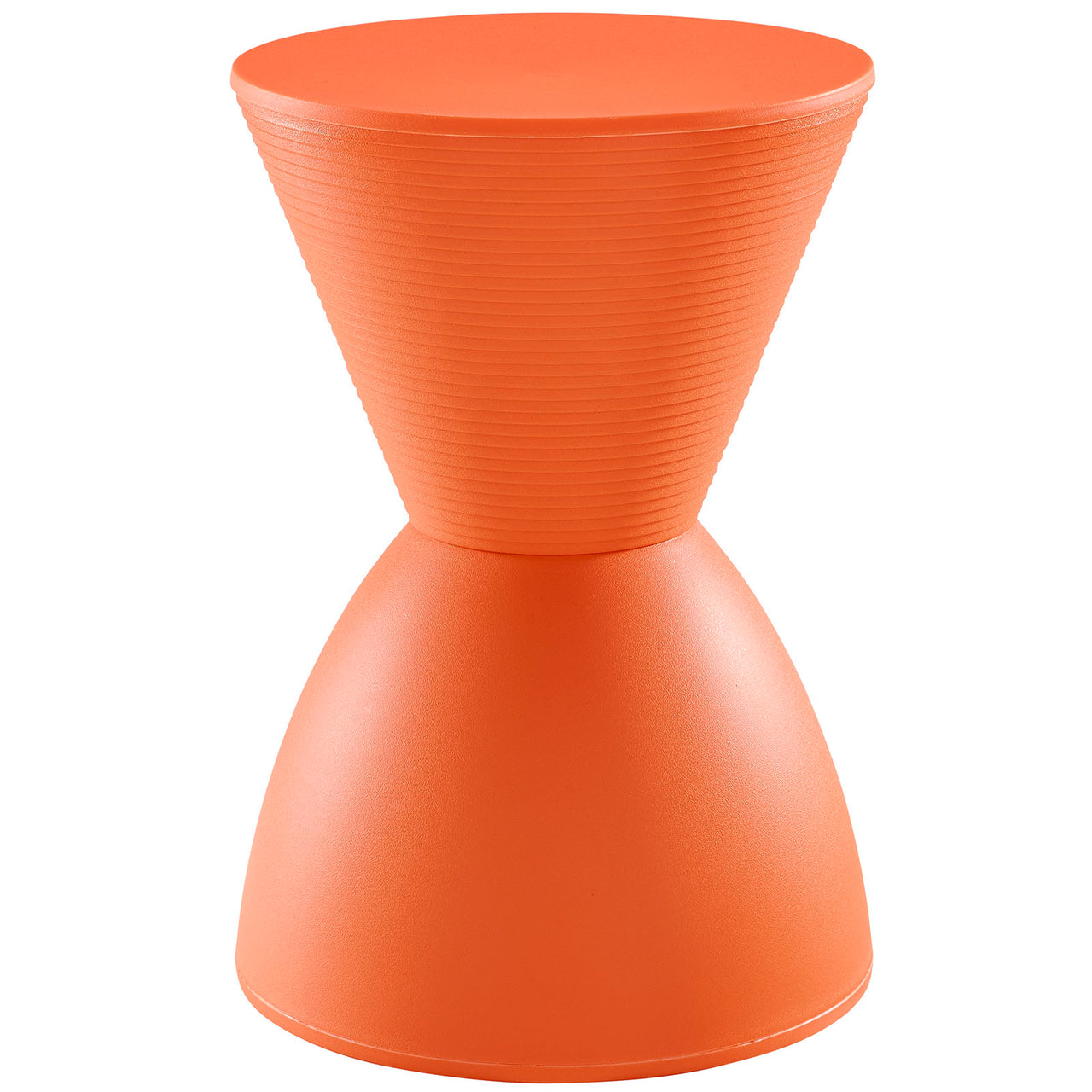 Haste Indoor | Outdoor Backless Stool | Side Table, Orange