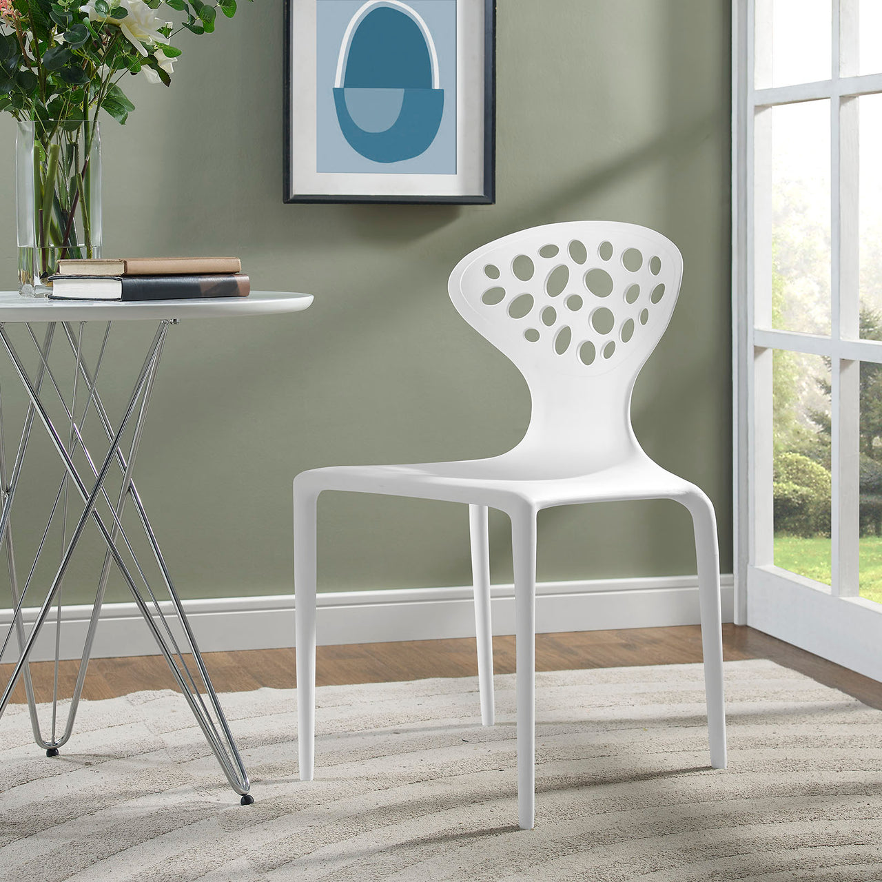 Animate Dining Chair, White