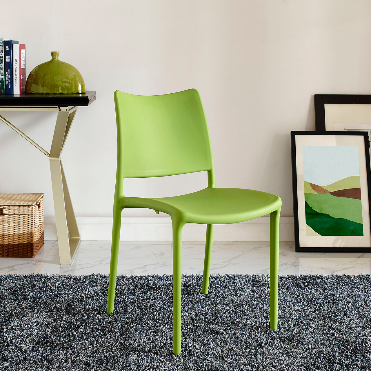 Hipster Dining Side Chair, Green