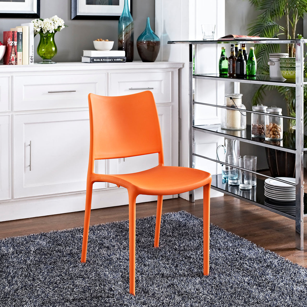 Vibe Indoor | Outdoor Dining Chair, Orange