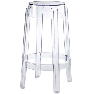 Casper Backless Counter Stool, Clear