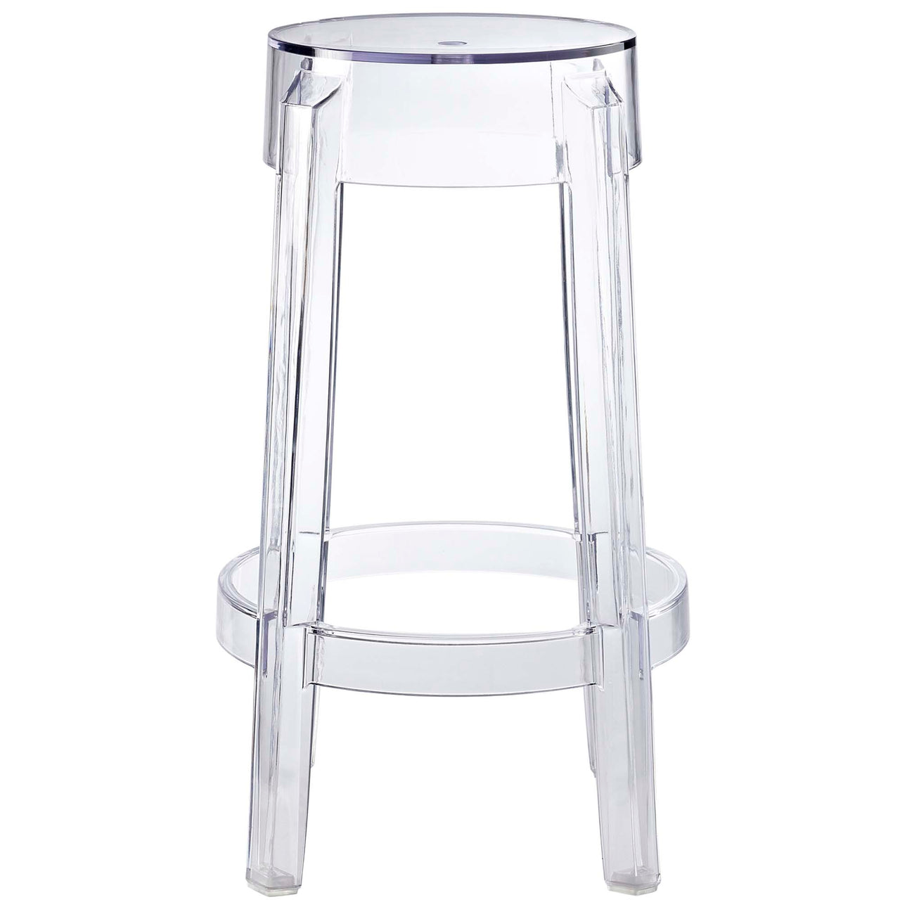 Casper Backless Counter Stool, Clear