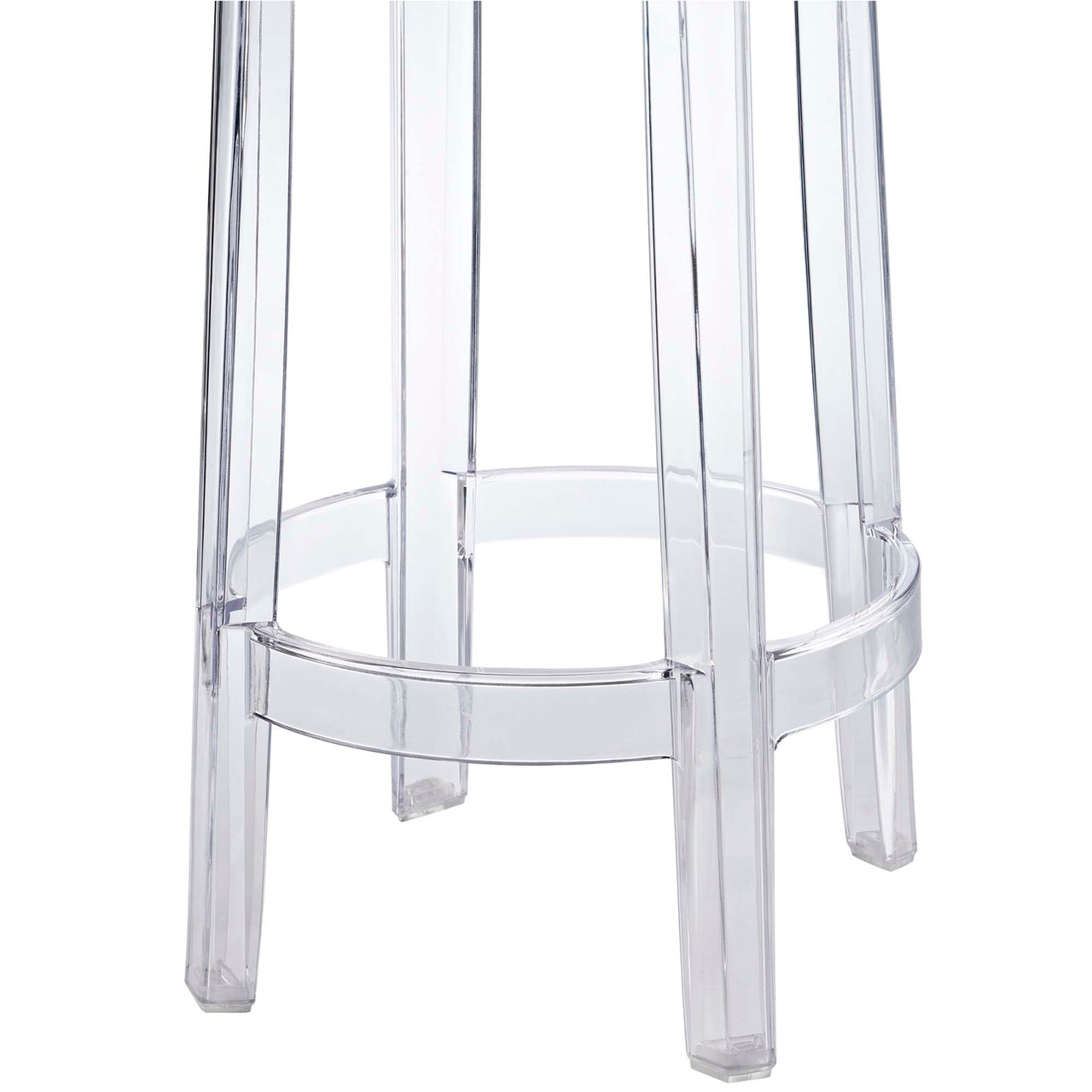 Casper Backless Counter Stool, Clear