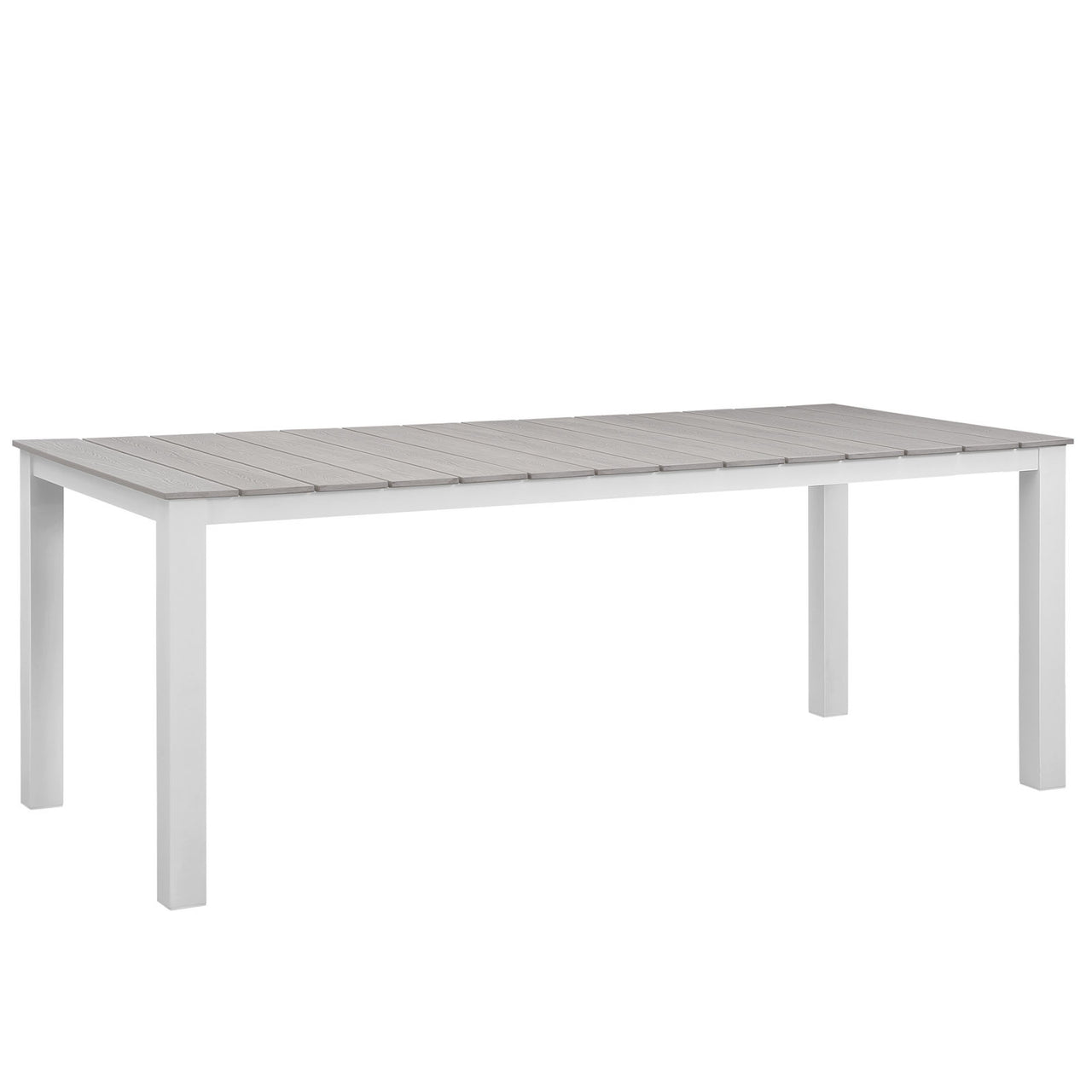 Intersect 7-Piece Alfresco Dining Set, Gray & White