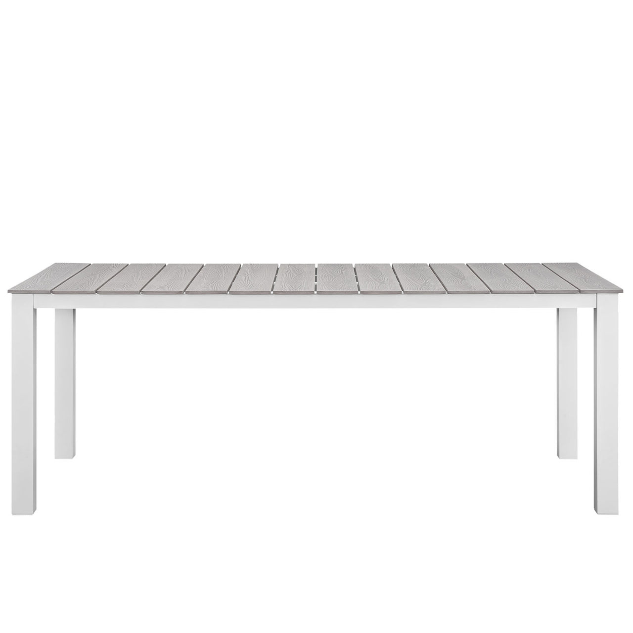 Intersect 7-Piece Alfresco Dining Set, Gray & White