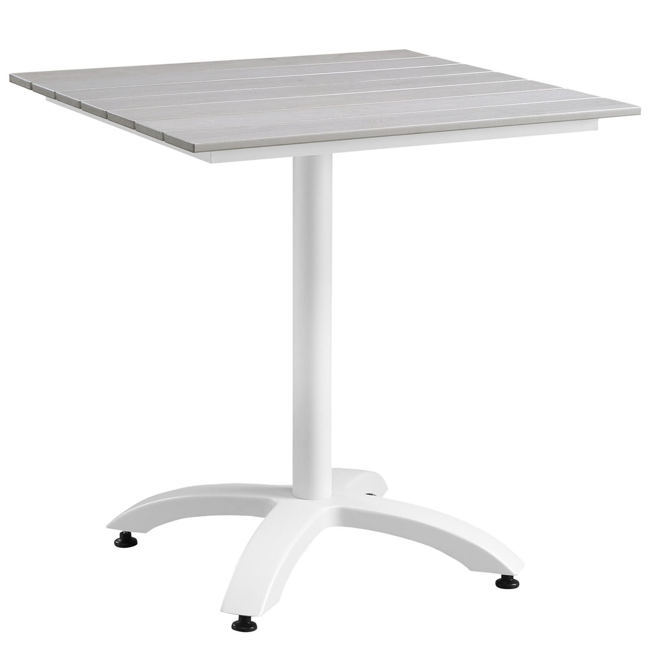 Intersect 3-Piece Alfresco Dining Set, Gray & White