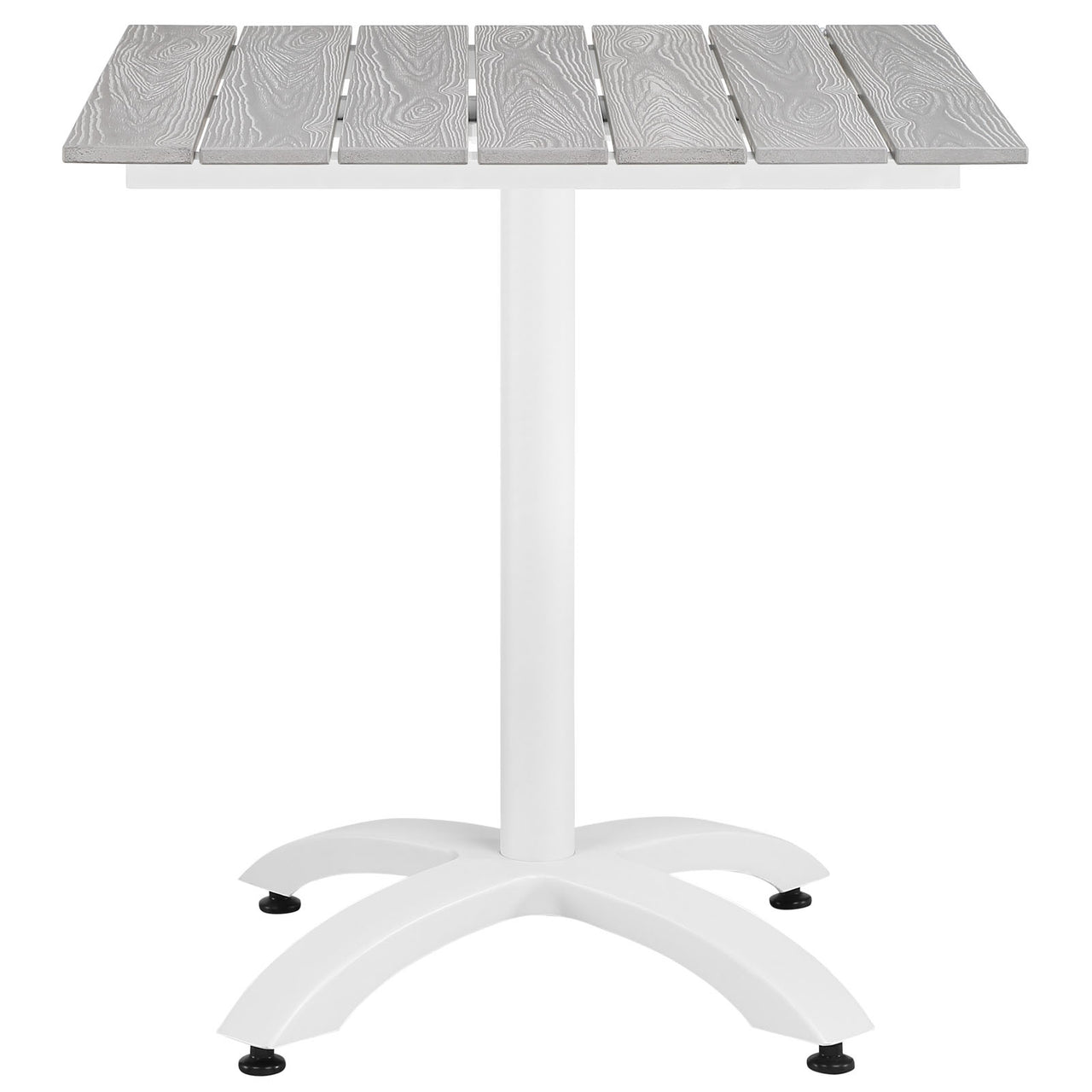 Intersect 3-Piece Alfresco Dining Set, Gray & White