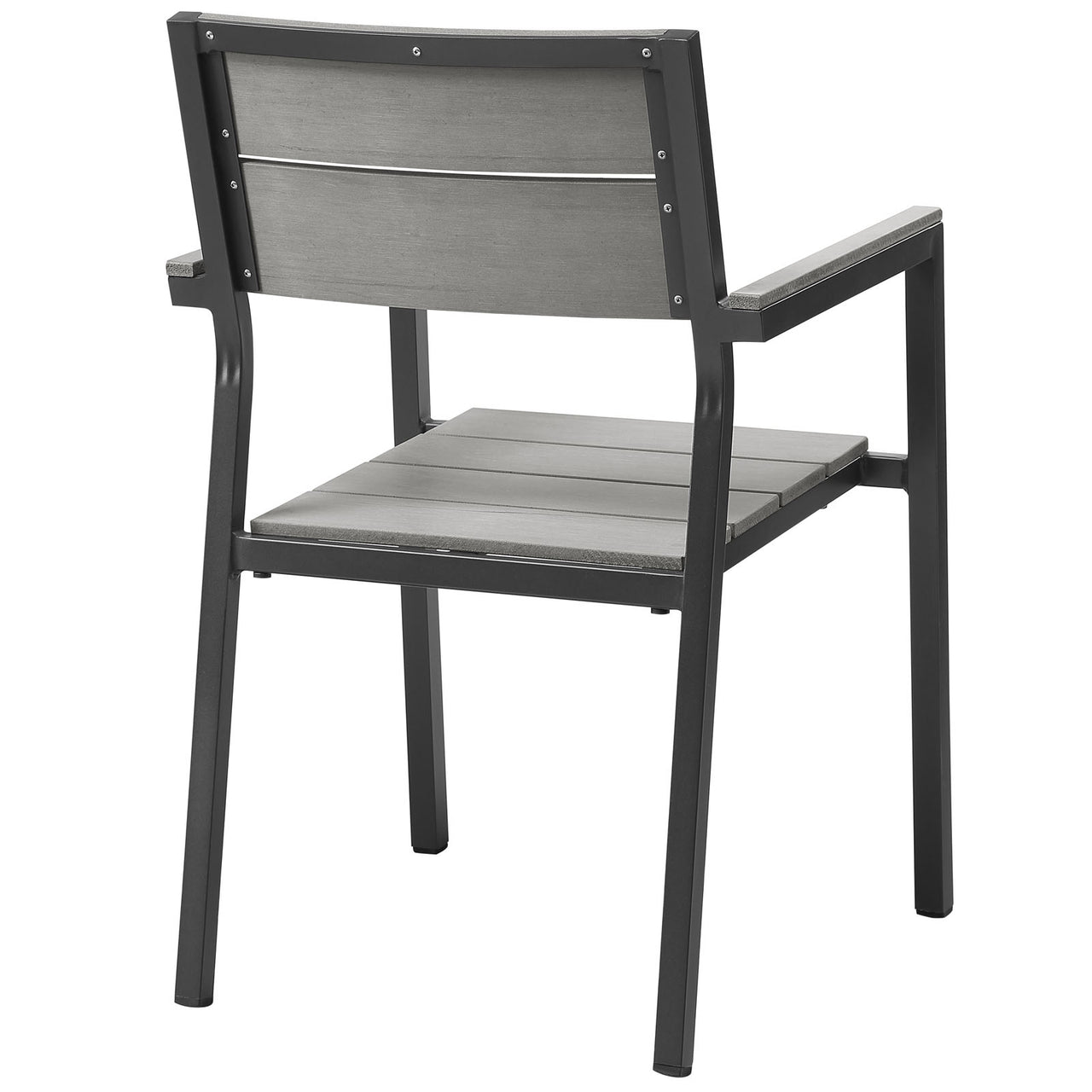 Maine 5 Piece Outdoor Patio Dining Set, Brown & Gray