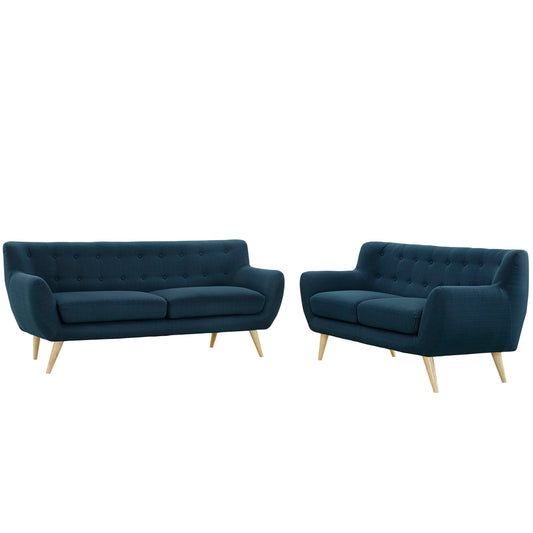 Engage 2-Piece Living Room Set, Azure