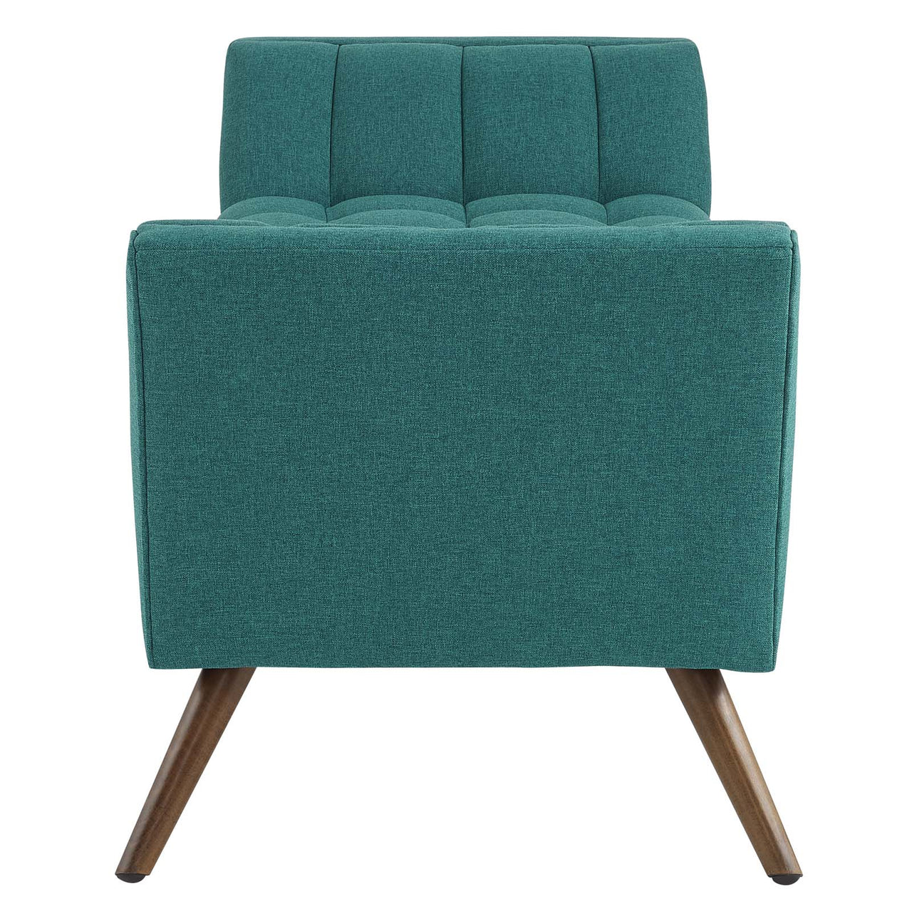 Sloped Fabric Bench, Teal