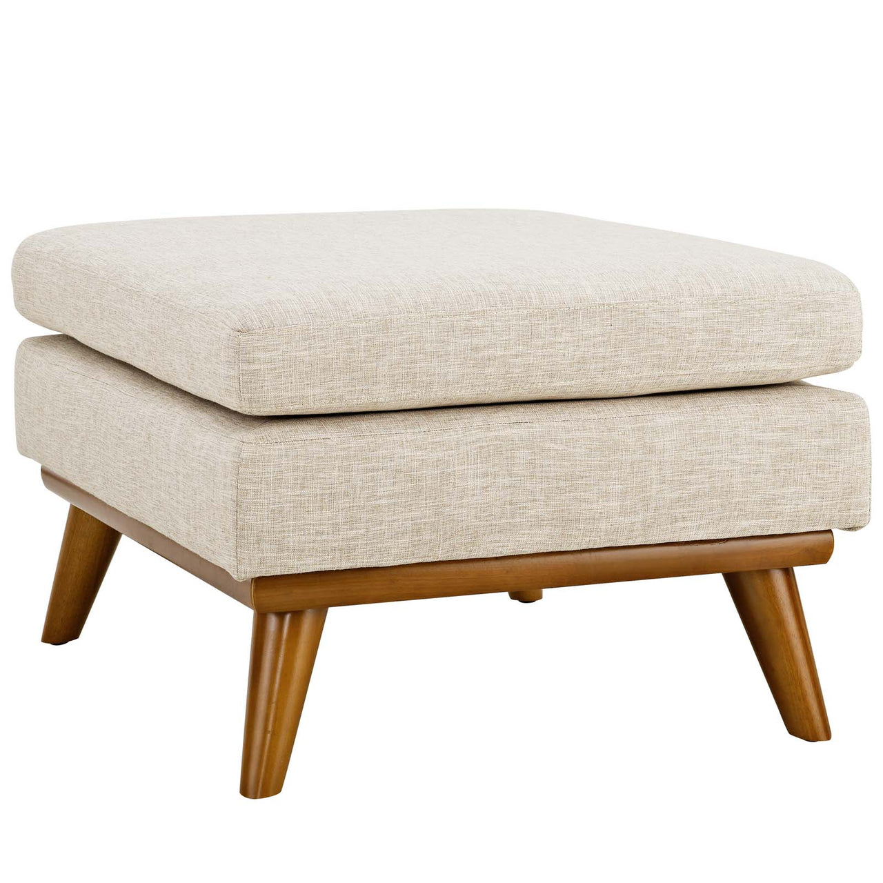 Engage Upholstered Fabric Ottoman | Modular Sectional Component, Beige