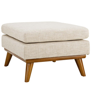 Engage Upholstered Fabric Ottoman | Modular Sectional Component, Beige