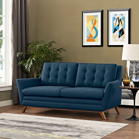 Captivate Fabric Loveseat, Azure