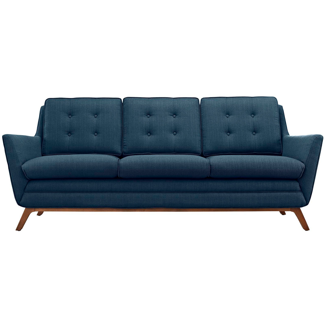 Beguile Upholstered Fabric Sofa, Azure